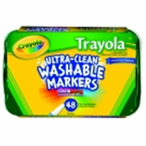 Classroom Creations Classic Trayola Non-Toxic Washable Marker Set- Fine Tip- Set - 48 CL3763527